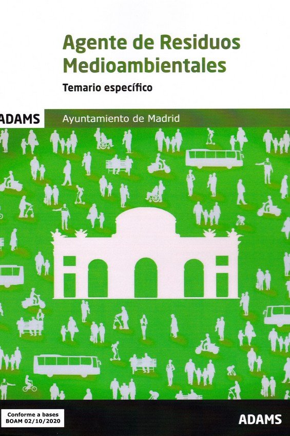 Temario específico Agente de Residuos Ayuntamiento de Madrid, de Varios autores | portada del libro