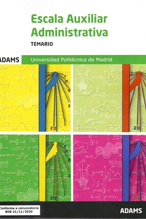 Temario Escala Auxiliar Administrativa de la Universidad Politécnica de Madrid, de Varios autores | portada del libro