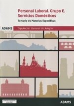 TEMARIO DE MATERIAS ESPECIFICAS PERSONAL LABORAL. GRUPO E. S, de AA.VV. | portada del libro