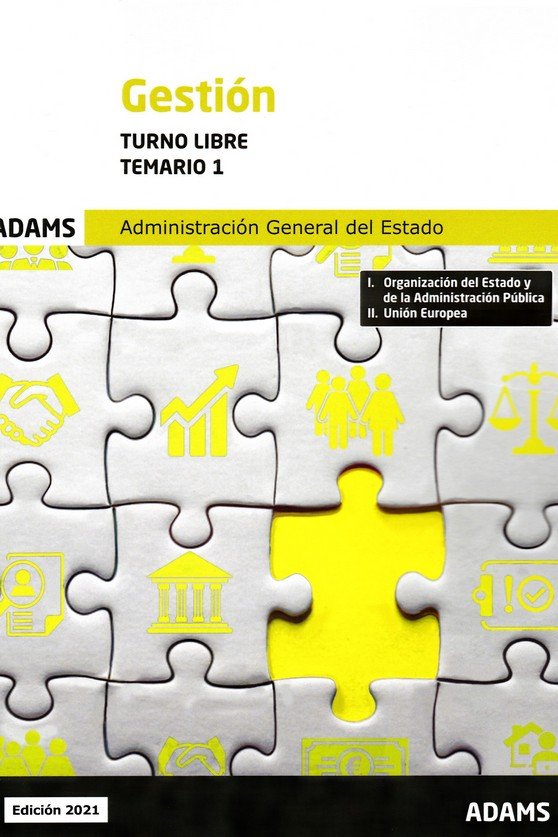 TEMARIO 1 GESTION DE LA ADMINISTRACION DEL ESTADO. TURNO LIBRE, de VV.AA. | portada del libro