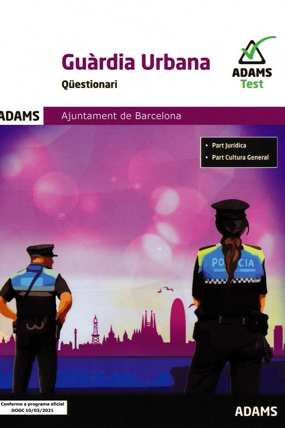 QÜESTIONARI GUARDIA URBANA AJUNTAMENT DE BARCELONA, de AA.VV. | portada del libro