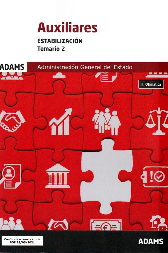 AUXILIARES DE ESTADO (ESTABILIZACION) - TEMARIO 2, de VV.AA. | portada del libro