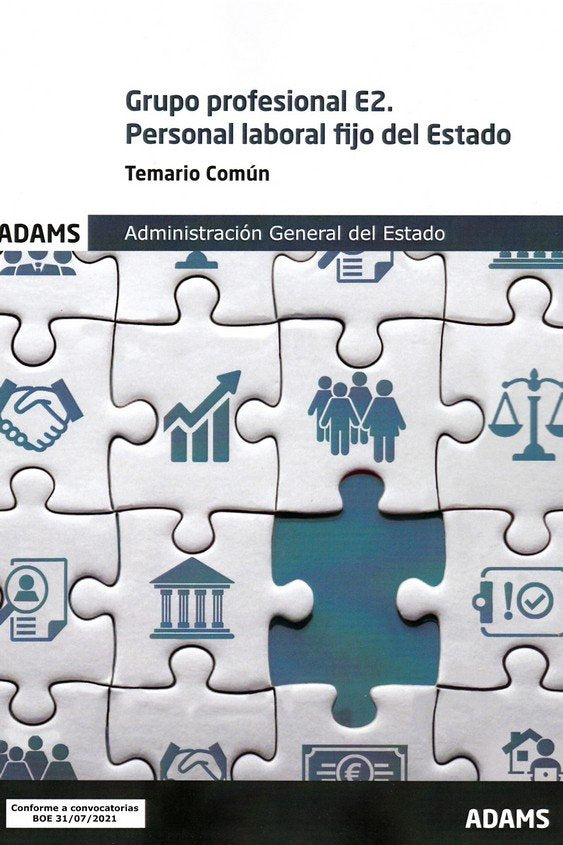 GRUPO PROFESIONAL E2 - (TEMARIO COMUN) PERSONAL LABORAL FIJO DEL ESTADO, de VV.AA. | portada del libro