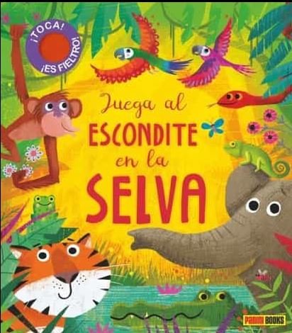 JUEGA AL ESCONDITE EN LA SELVA | portada del libro