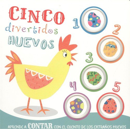 APRENDE CONTAR CINCO DIVERTIDOS HUEVOS | portada del libro