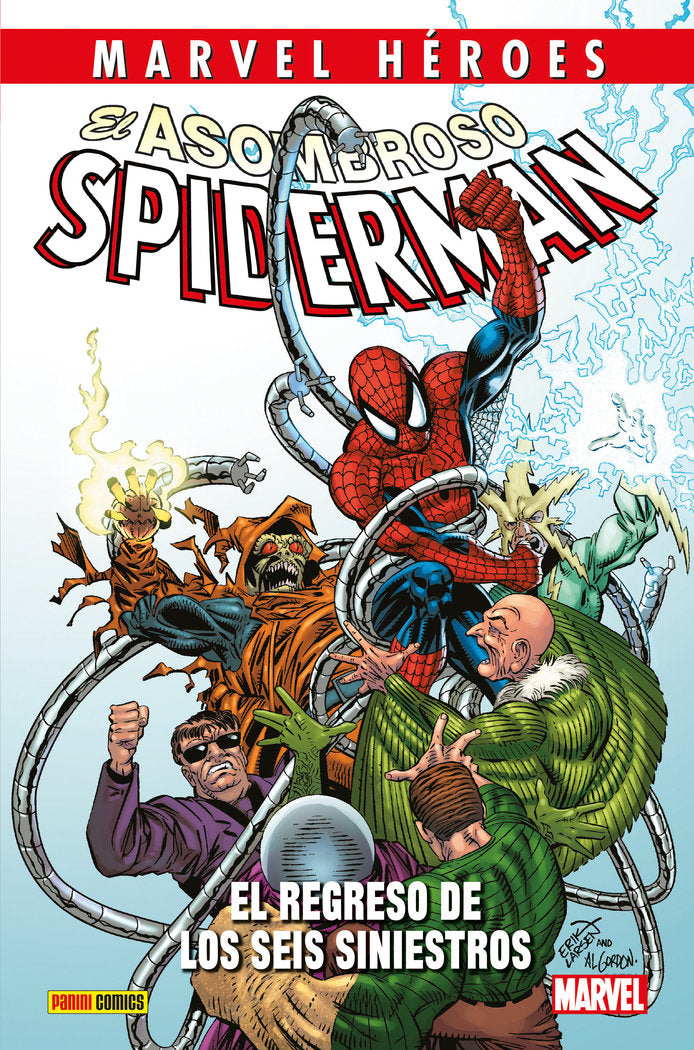 EL ASOMBROSO SPIDERMAN: EL REGRESO DE LOS SEIS SINIESTROS, de LEE | portada del libro