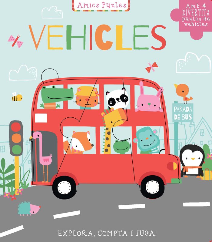 LIB PUZLE CAT VEHICLES AMICS PUZLE | portada del libro