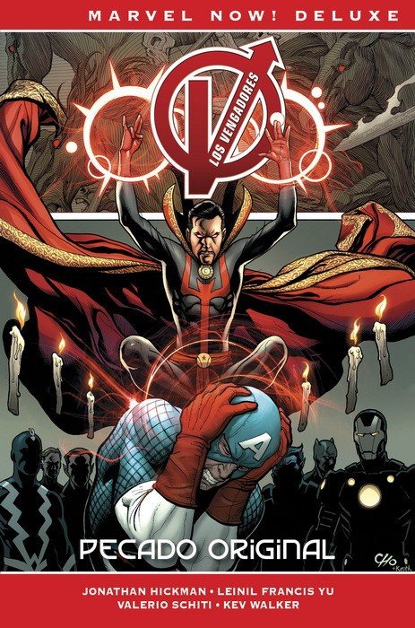 MN30 LOS VENGADORES 7 PECADO ORIGINAL, de JONATHAN HICKMAN | portada del libro