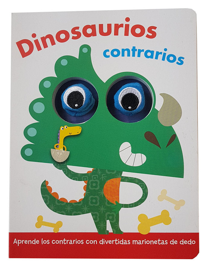 MARIONETAS DEDO DINOSAURIOS CONTRARIOS | portada del libro