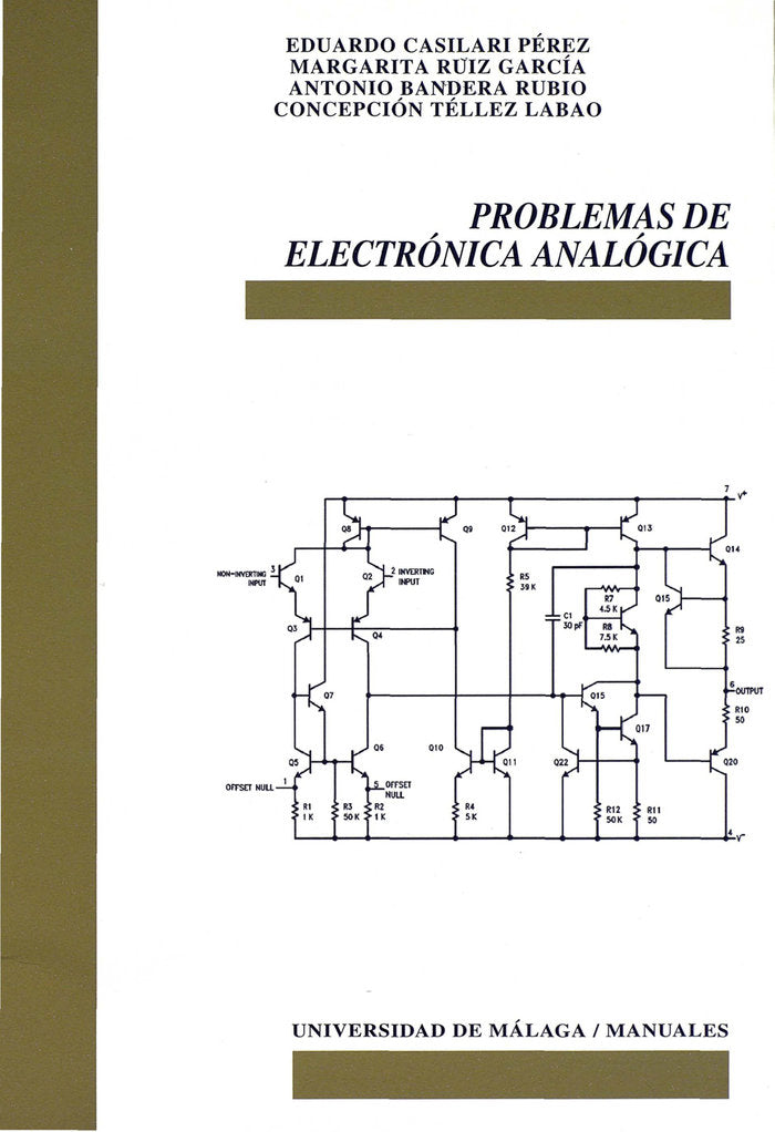 PROBLEMAS DE ELECTRONICA ANALOGICA, de CASILARI PEREZ, EDUARDO | portada del libro