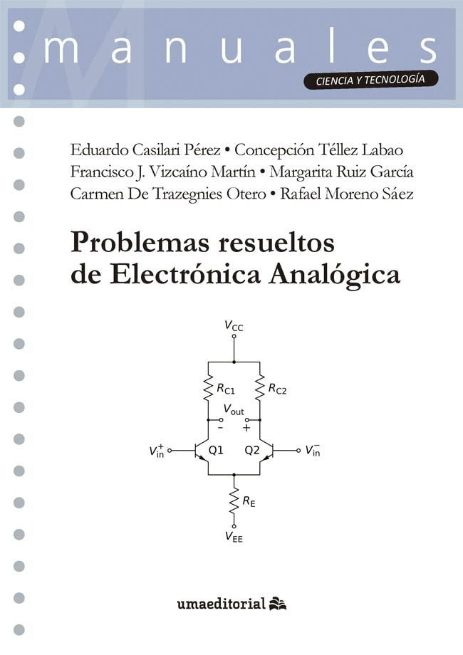 PROBLEMAS RESUELTOS DE ELECTRONICA ANALOGICA, de CASILARI PEREZ, EDUARDO | portada del libro