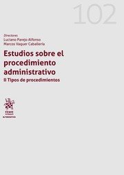 Estudios sobre el procedimiento administrativo. II Tipos de procedimientos, de Parejo Alfonso | portada del libro