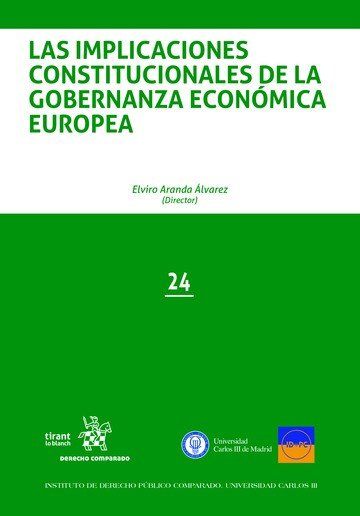 Las Implicaciones Constitucionales de la Gobernanza Económica Europea, de Ramos Muñoz | portada del libro