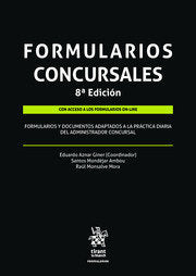 Formularios Concursales 8ª Edición 2020, de Aznar Giner, Eduardo | portada del libro