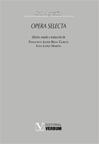 Opera Selecta, de SAN AGUSTIN | portada del libro