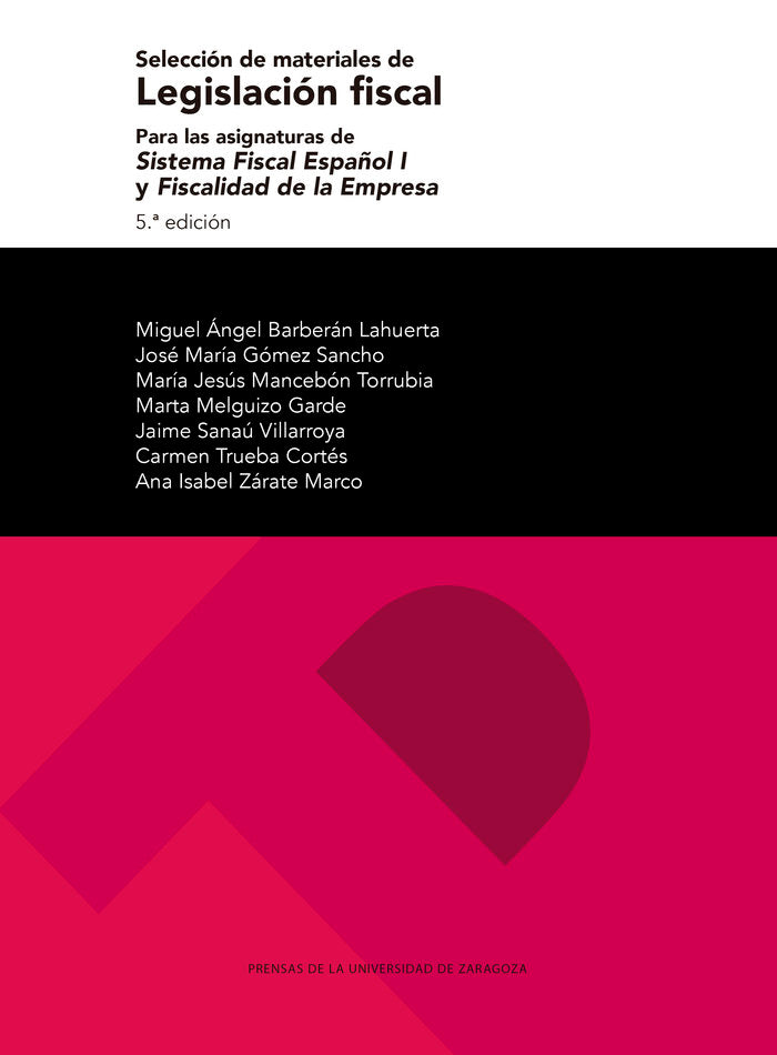 SELECCION DE MATERIALES DE LEGISLACION FISCAL, de BARBERAN LAHUERTA, MIGUEL ANGEL | portada del libro