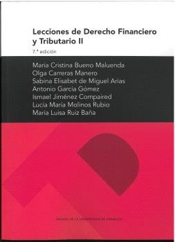 LECCIONES DE DERECHO FINANCIERO Y TRIIBUTARIO II 7ª EDICION, de VV AA | portada del libro
