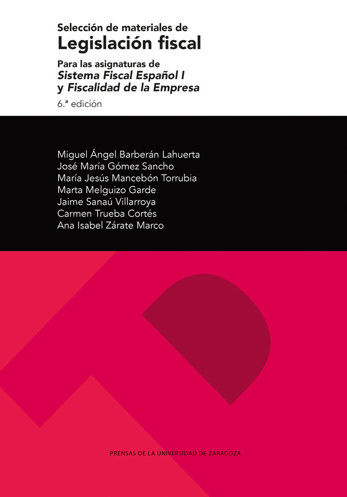 SELECCION DE MATERIALES DE LEGISLACION FISCAL. PARA LAS ASIG, de BARBERAN LAHUERTA, MIGUEL ANGEL | portada del libro