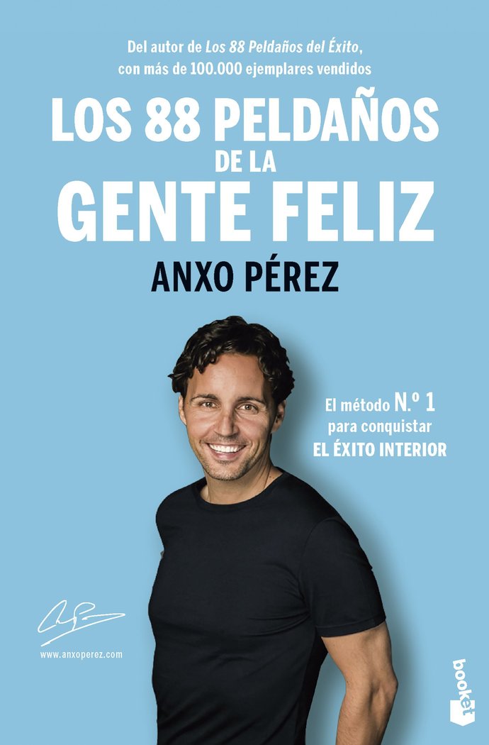 LOS 88 PELDAÑOS DE LA GENTE FELIZ, de PEREZ RODRIGUEZ, ANXO | portada del libro