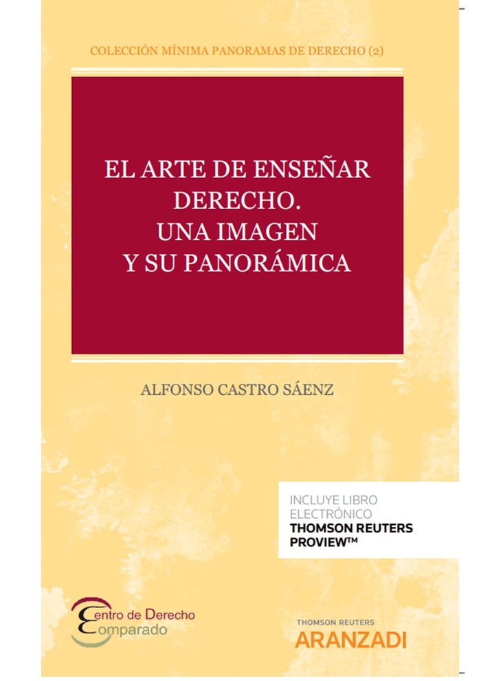 El arte de enseñar Derecho. Una imagen y su panorámica (Papel + e-book), de Castro Sáenz, Alfonso | portada del libro