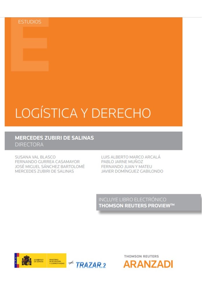 Logística y derecho (Papel + e-book), de Zubiri de Salinas, Mercedes | portada del libro