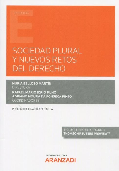 SOCIEDAD PLURAL NUEVOS RETOS EN EL DERECHO, de MOURA DA FONSECA PINTO,ADRIANO | portada del libro