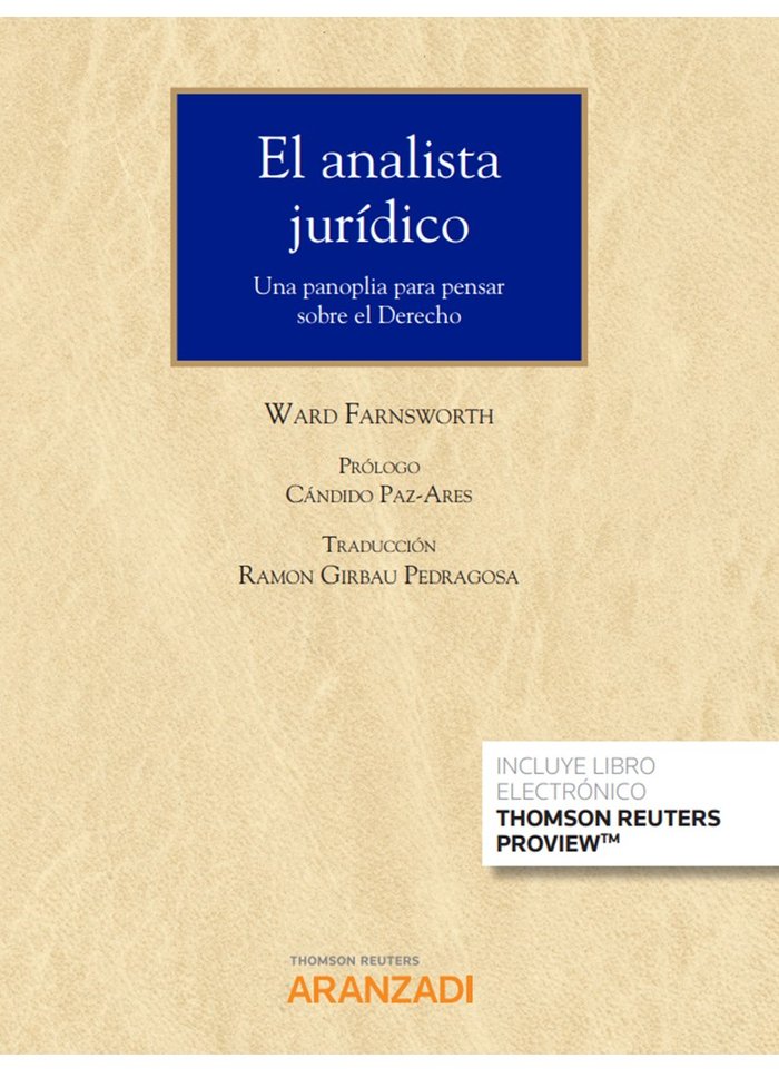 El analista jurídico (Papel + e-book), de Girbau, Ramón | portada del libro