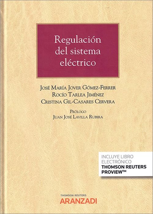 REGULACION DEL SISTEMA ELECTRICO DUO, de GIL CASARES CERVERA CERVERA,CRISTINA | portada del libro