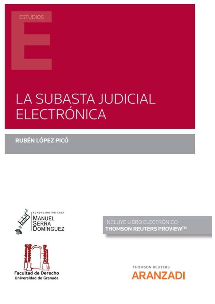 SUBASTA JUDICIAL ELECTRONICA, de LOPEZ PICO,RUBEN | portada del libro