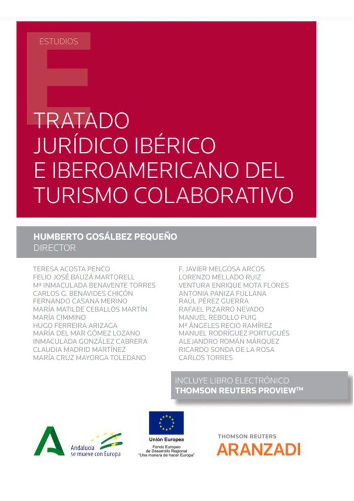 TRATADO JURIDICO IBERICO E IBEROAMERICANO DEL TURISMO COLABO | portada del libro