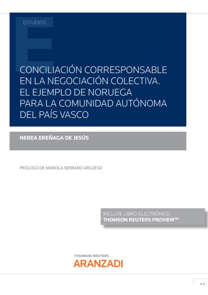 CONCILIACION CORRESPONSABLE EN LA NEGOCIACION COLECTIVA EL, de EREÑAGA DE JESUS,NEREA | portada del libro