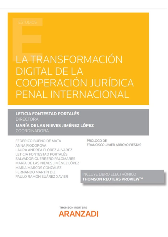 TRANSFORMACION DIGITAL DE LA COOPERACION JURIDICA PENAL INTE | portada del libro