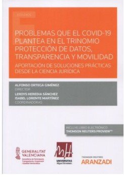 PROBLEMAS DEL COVID-19 PLANTEA EN EL TRINOMIO PROTECCION DE, de ORTEGA GIMENEZ,ALFONSO | portada del libro