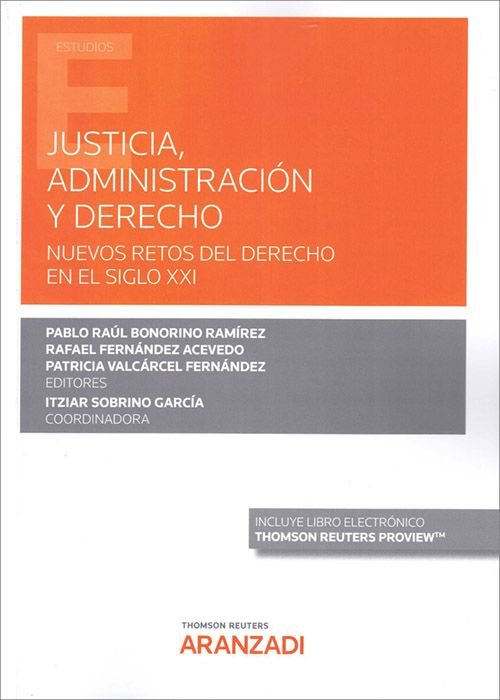 JUSTICIA, ADMINISTRACION Y DERECHO, de BONORINO RAMIREZ, PABLO | portada del libro