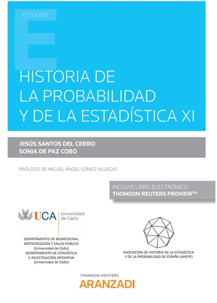 Historia de la probabilidad y de la estadística XI (Papel + e-book), de de Paz Cobo, Sonia | portada del libro