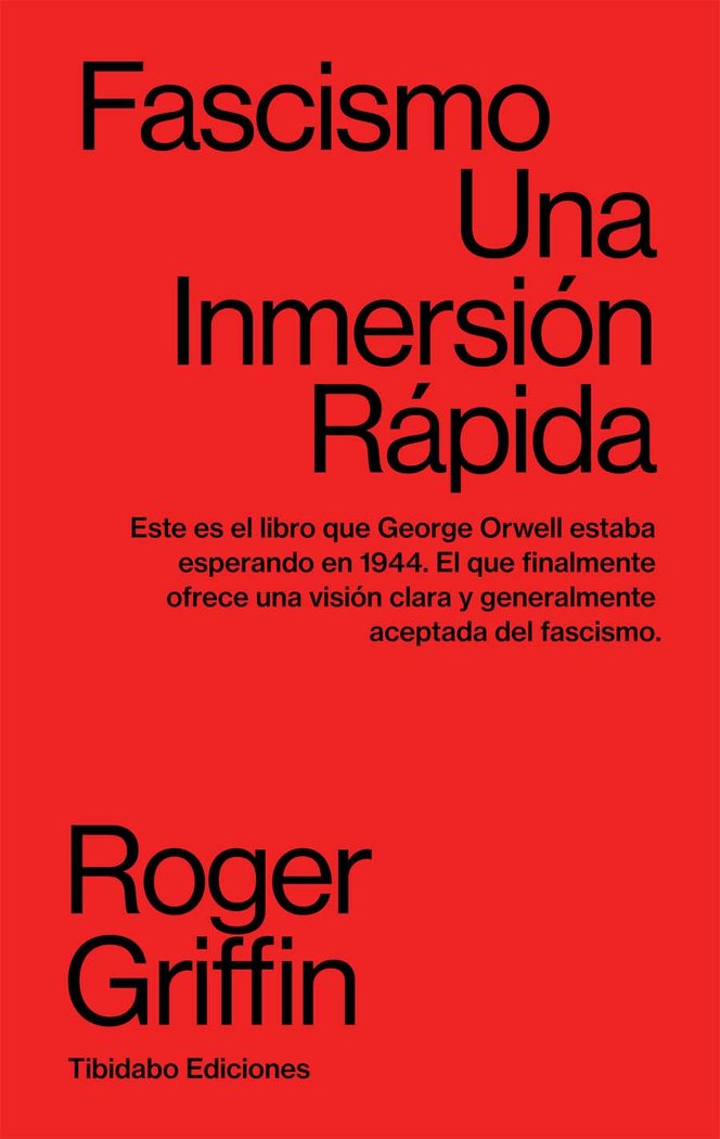 FASCISMO, de GRIFFIN, Roger | portada del libro