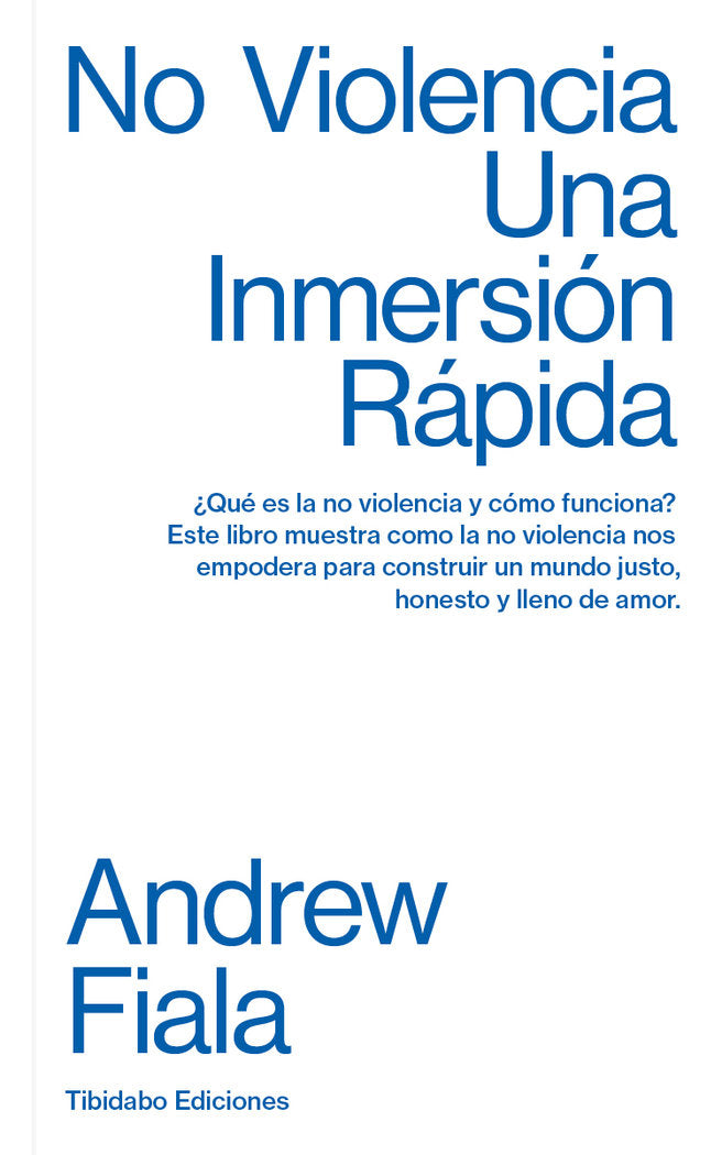 NO VIOLENCIA, de FIALA, ANDREW | portada del libro