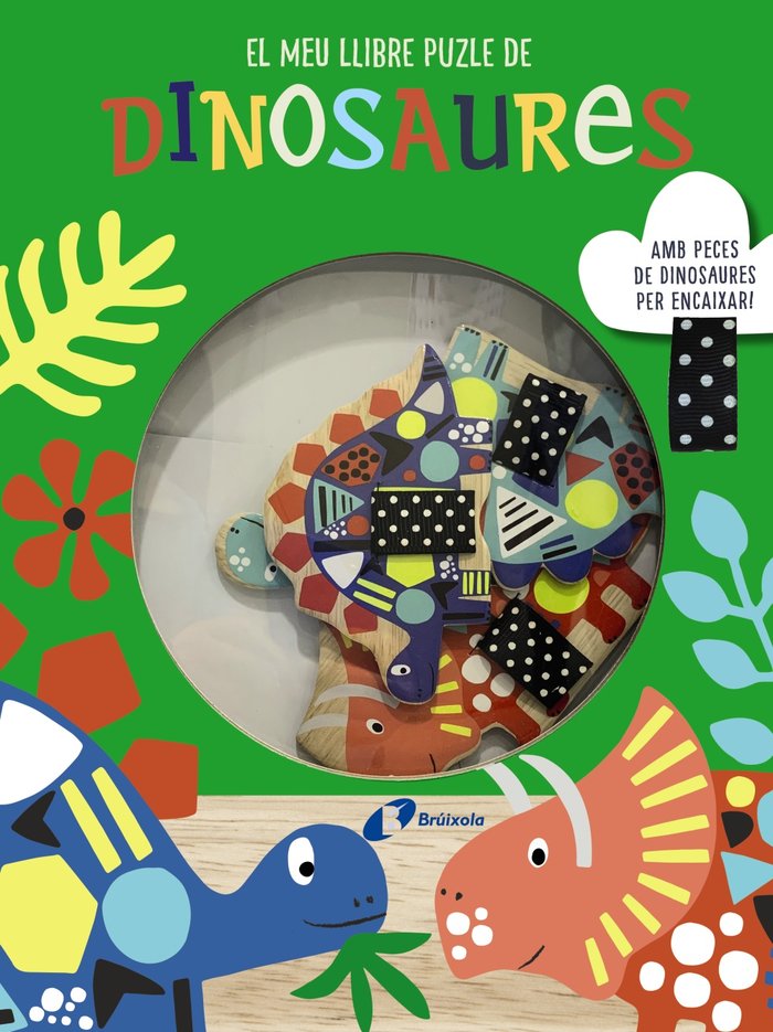 EL MEU LLIBRE PUZLE DE DINOSAURES, de VARIOS AUTORES | portada del libro