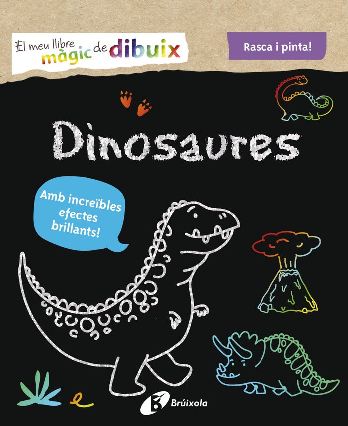 EL MEU LLIBRE MAGIC DE DIBUIX DINOSAURES, de VARIOS AUTORES | portada del libro