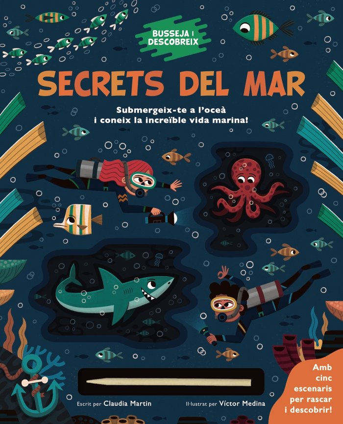 BUSSEJA I DESCOBREIX SECRETS DEL MAR, de MARTIN, CLAUDIA | portada del libro