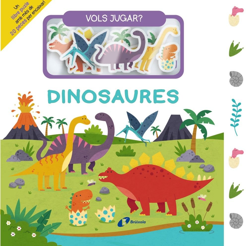 VOLS JUGAR? DINOSAURES, de VARIOS AUTORES | portada del libro