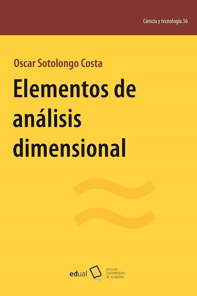 ELEMENTOS DE ANALISIS DIMENSIONAL, de SOTOLONGO COSTA, OSCAR | portada del libro