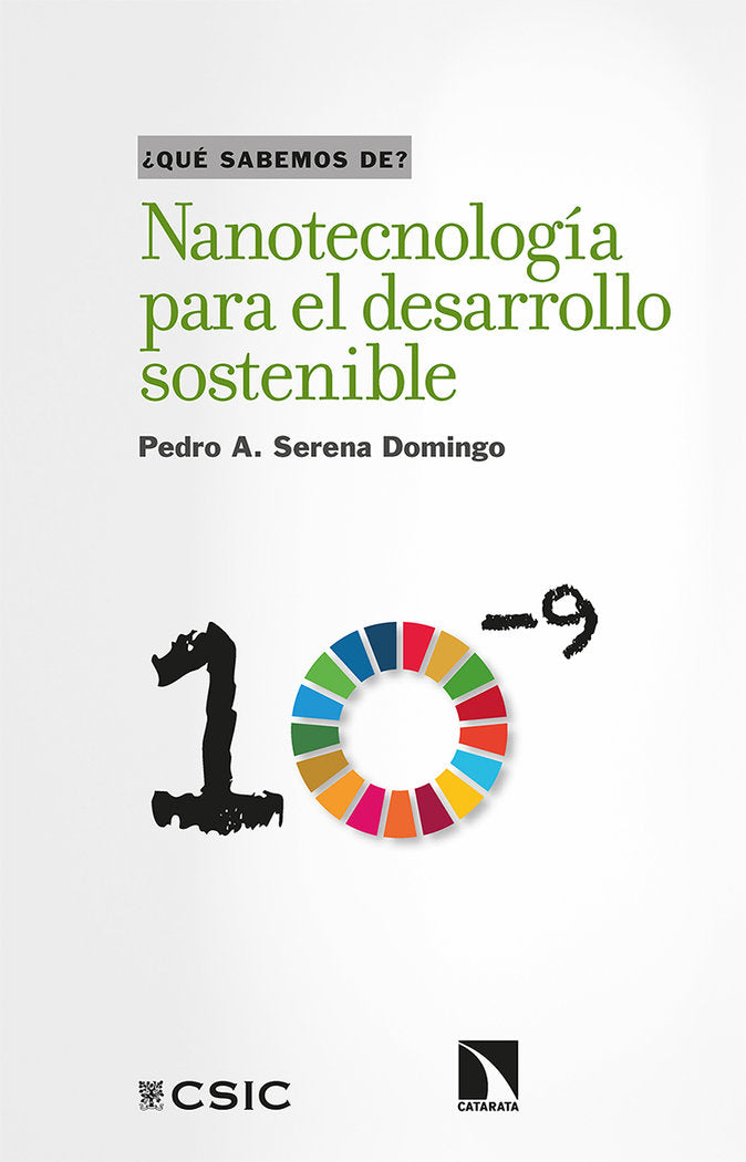 NANOTECNOLOGIA PARA EL DESARROLLO SOSTENIBLE, de SERENA DOMINGO, PEDRO A | portada del libro