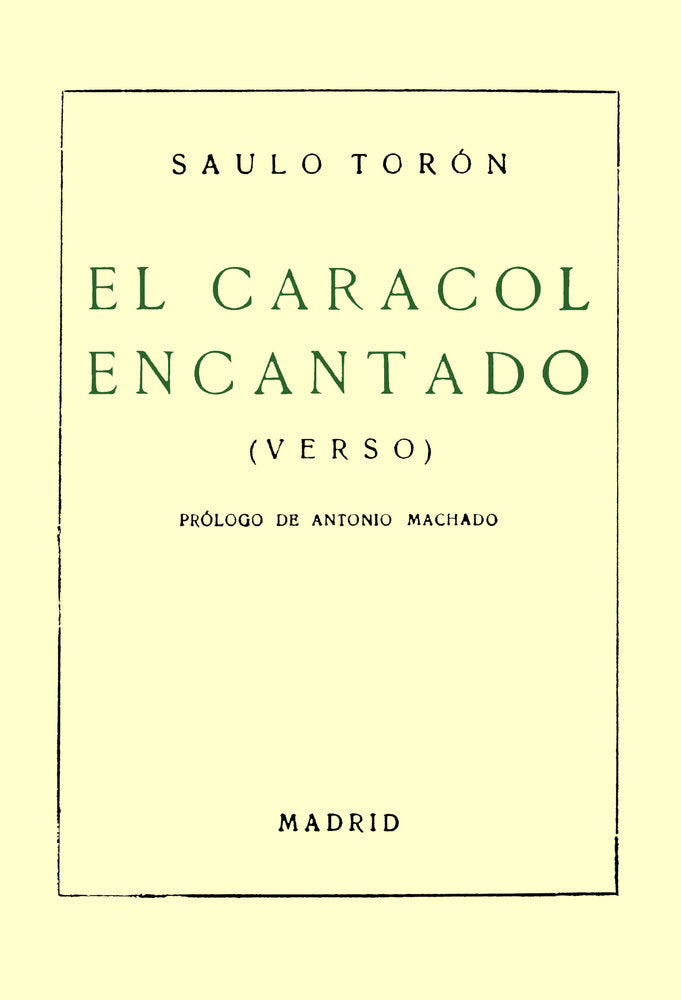 EL CARACOL ENCANTADO, de Torón, Saulo | portada del libro