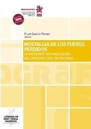 Nostalgia de los Fueros Perdidos, de García Trobat | portada del libro