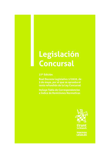 LEGISLACION CONCURSAL, de CAMPUZANO LAGUILLO, ANA BELEN | portada del libro