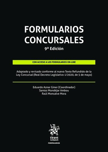 FORMULARIOS CONCURSALES, de AZNAR GINER | portada del libro