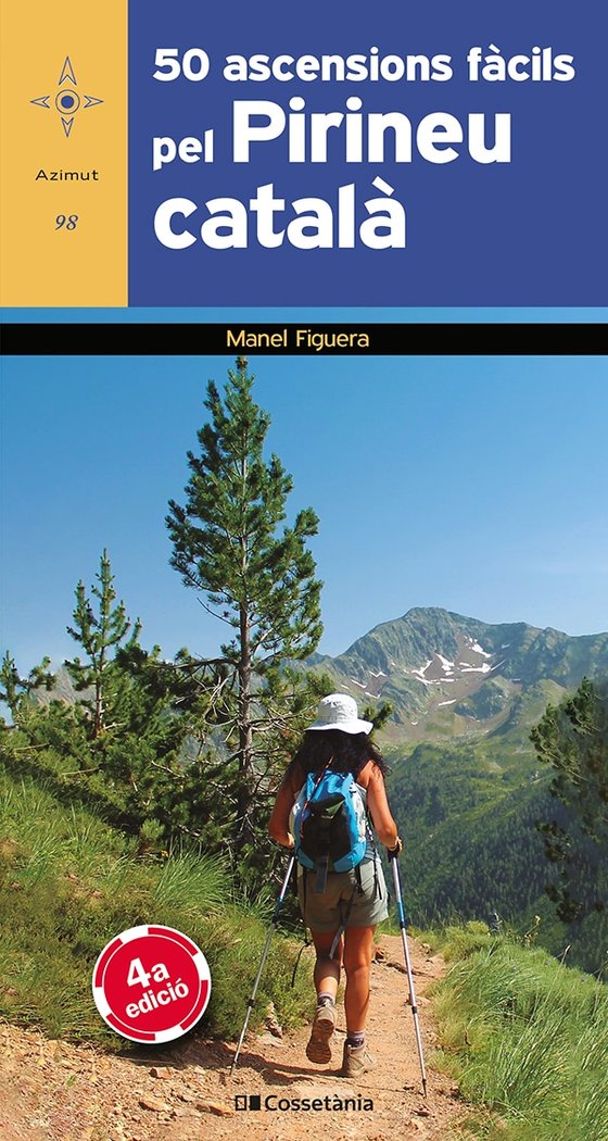 50 ASCENSIONS FACILS PEL PIRINEU CATALA, de MANEL FIGUERA | portada del libro