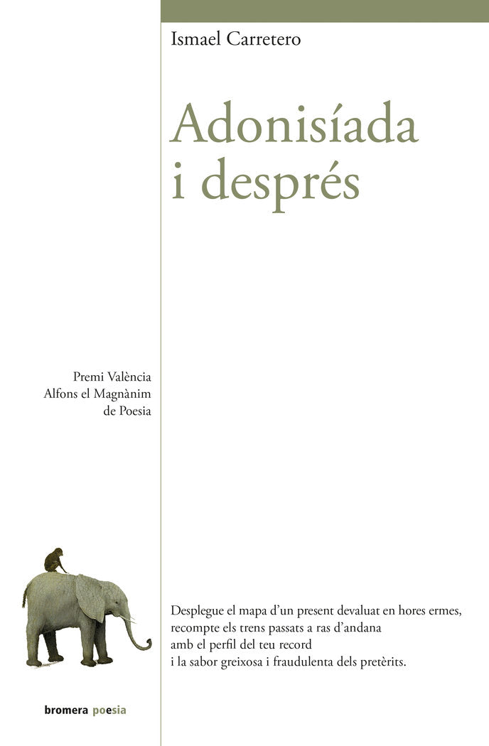 Adonisíada i després, de Carretero Ruiz | portada del libro