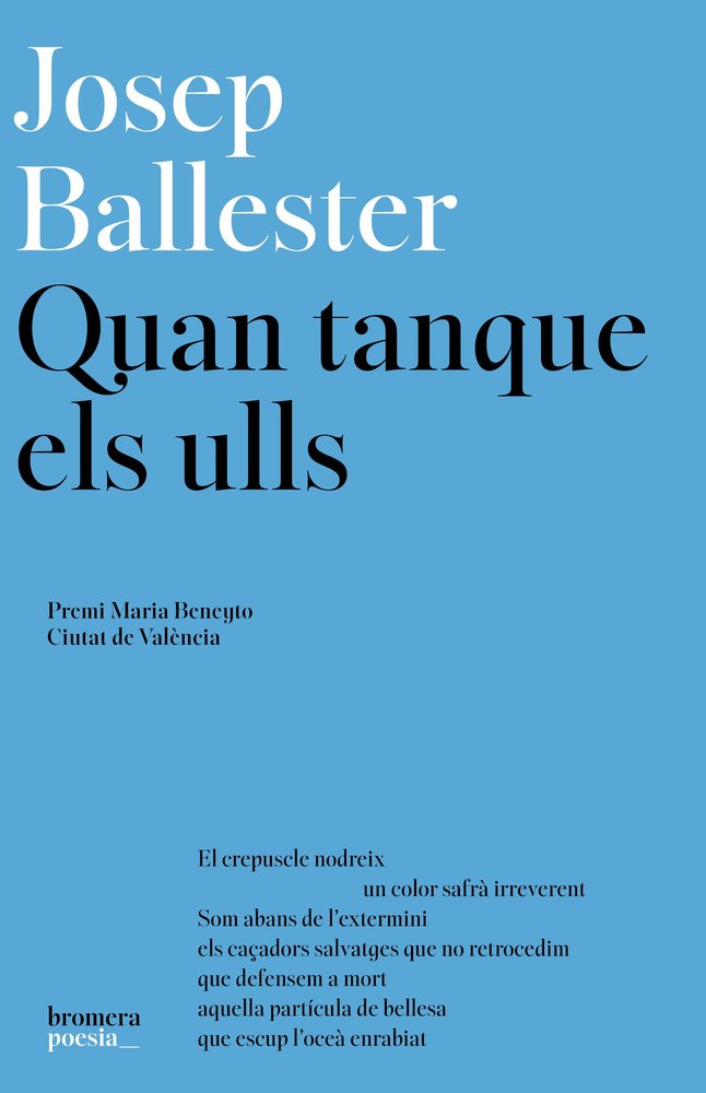 QUAN TANQUE ELS ULLS, de JOSEP BALLESTER | portada del libro